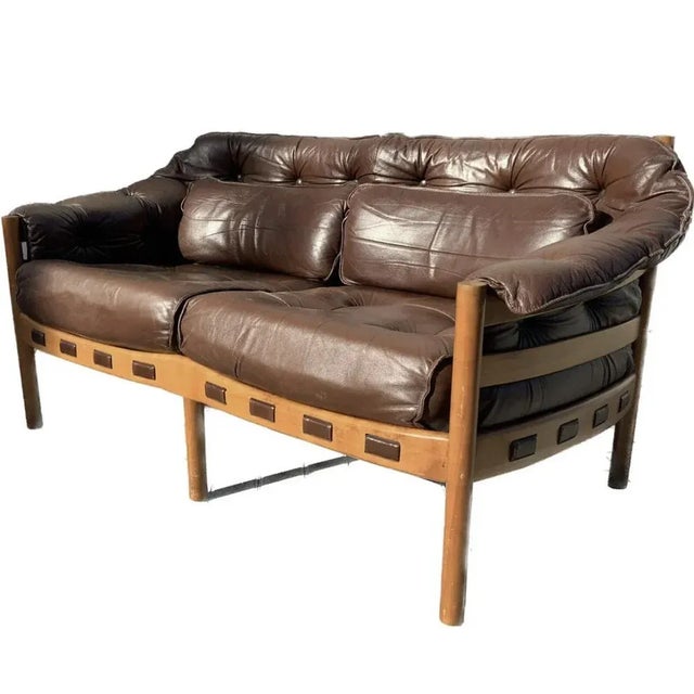 Mid-Century Coja Sofa in Leather by Arne Norell, Sweden For Sale - Image 12 of 12