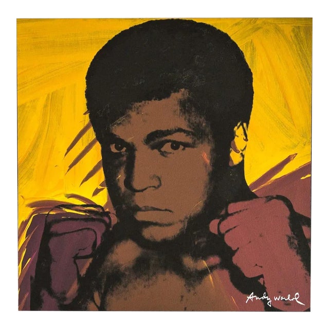 1986 Carnegie Museum of Art After Andy Warhol "Muhammad Ali" Lithograph For Sale