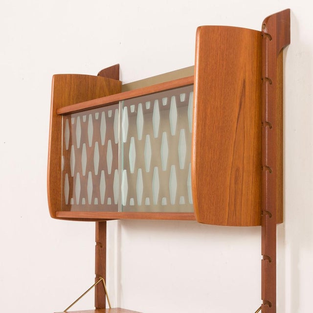 One Bay Wall Unit in Teak from Ergo, Norway, 1960s For Sale - Image 14 of 17