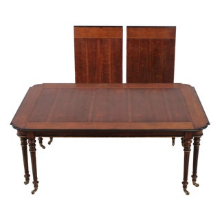Hickory White Mahogany 8 Leg Dining Table For Sale