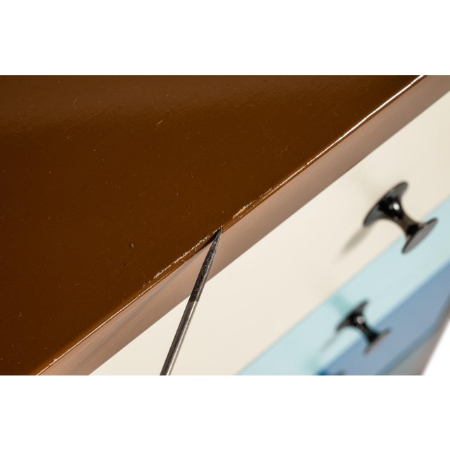 Restored Mid-Century Modern Sled-Based Credenza a Fusion of Inspiration After George Nelson and Finn Juhl, Usa, C. 1960s For Sale - Image 9 of 18