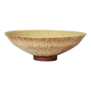 Stoneware Farsta Bowl by Wilhelm Kåge from Gustavsberg, 1940s For Sale