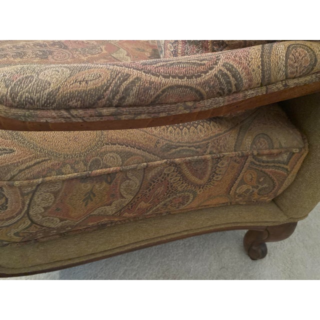 Vintage Century Ethan Allen Large Bergere Chair Excellent Condition For Sale - Image 14 of 16