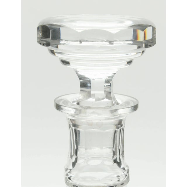 20th Century Belgian Cut-Crystal Decanter from Val Saint Lambert, 1826, Set of 2 For Sale - Image 3 of 11