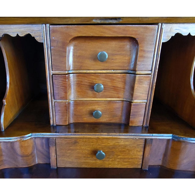 Antique Queen Anne Secretary Desk 19th Century For Sale - Image 14 of 18