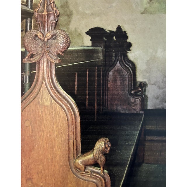 English Medieval Extremely Rare Church Pew Animal Carvings Pair of extraordinary animal carvings from the 15th century. A...