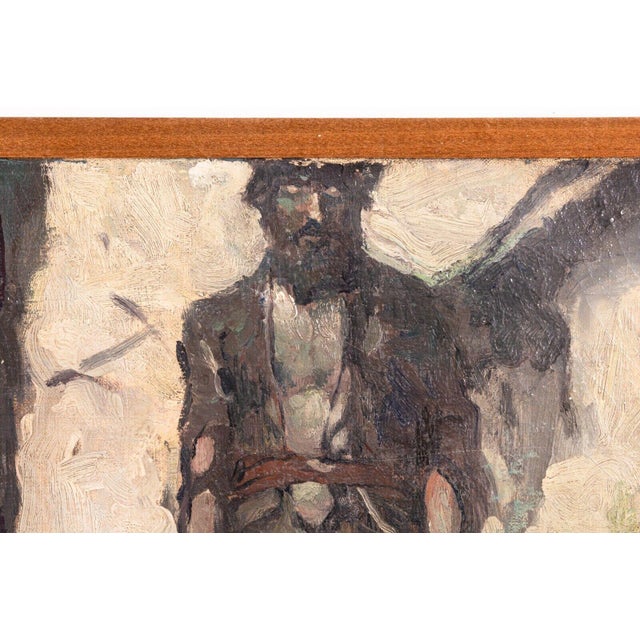 Frank Earle Schoonover The Four Witch Men Signed Illustrative Oil Painting 1924 For Sale - Image 11 of 12