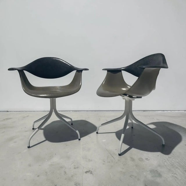 George Nelson 1950s George Nelson for Herman Miller Swag Leg Daf Chairs - A Pair For Sale - Image 4 of 11