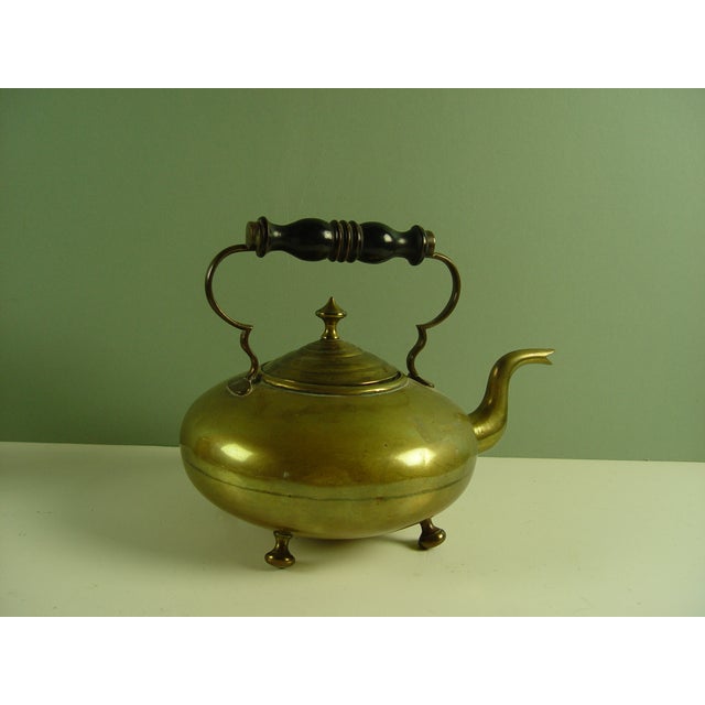Antique Brass Footed Teapot Chairish