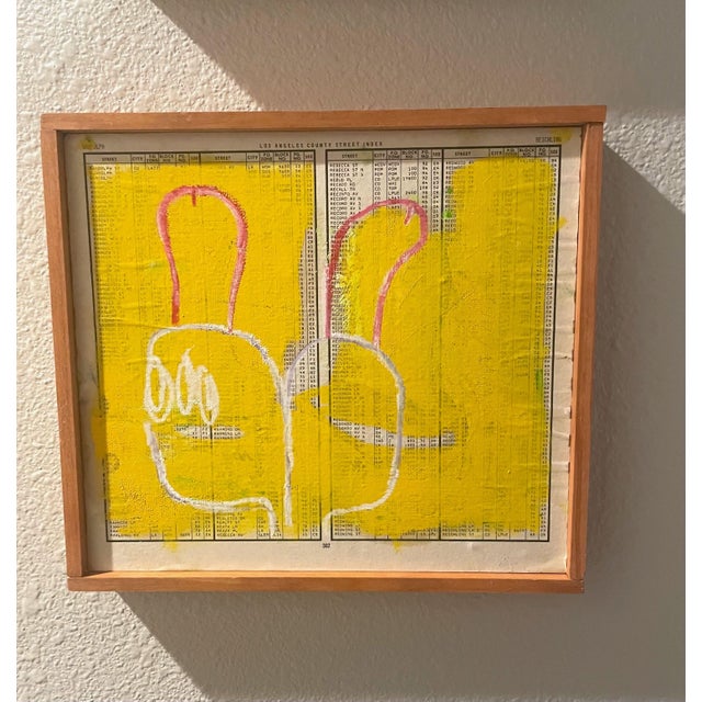 Mid-Century Modern Painting by Artist “C. Ward”, 8.25” X 9.50” For Sale - Image 6 of 8