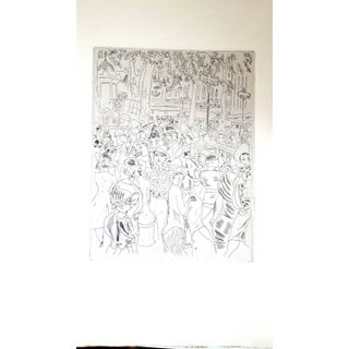 Chas Laborde - Paris - Capucine's Boulevard - Original Etching 1927 For Sale