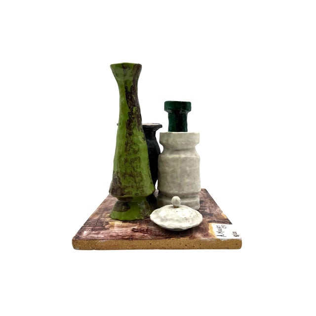 Arnaldo Miniati, Morandi Allegory Sculpture, 1971, Ceramic For Sale - Image 12 of 18