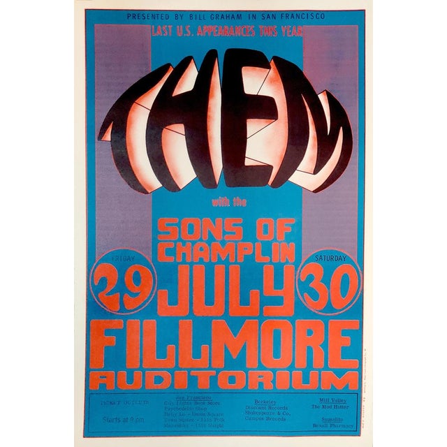 Wes Wilson, Sons of Champlin, Lithograph, 1966 For Sale - Image 4 of 4