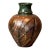 Mid 20th Century Signed Handcrafted Stoneware Vase With Rich Earthy Glaze For Sale