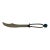 Vintage Alpaca Silver Miniature Letter Opener With Turquoise Accent For Sale