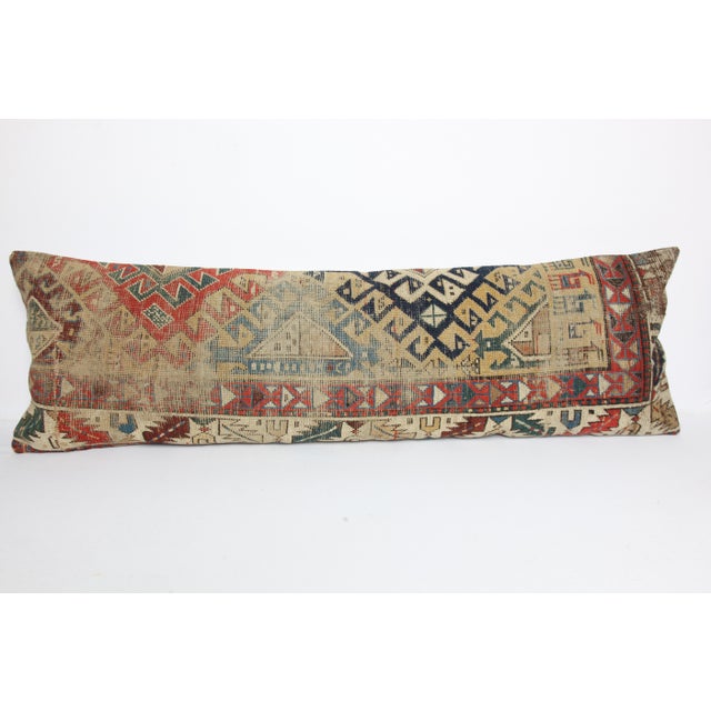 Here i am listing a 100% Handmade double knotted rug pillow cover, made from antique Persian tribal carpet rug. This’s a...