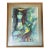 1960’s Original Yehuda Vardi Girl Playing a Guitar Lithograph For Sale