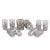 Liqueur Set with Pierced Sterling Silver Overlay, Set of 14 For Sale - Image 6 of 12