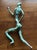 Mid 20th Century Vintage Bronze 14.5” Brutalist Running Figure For Sale - Image 5 of 16