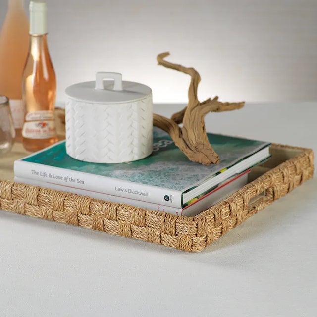 Modern Abaca Rope Serving Tray For Sale - Image 3 of 3