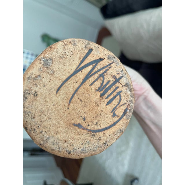 Early 21st Century Abstract Ceramic Face Vase For Sale - Image 5 of 6