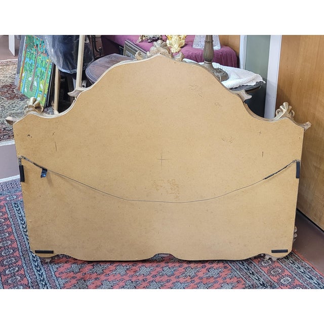 Fine French Rococo Style Gilt Wood Wall or Mantel Mirror For Sale - Image 10 of 10