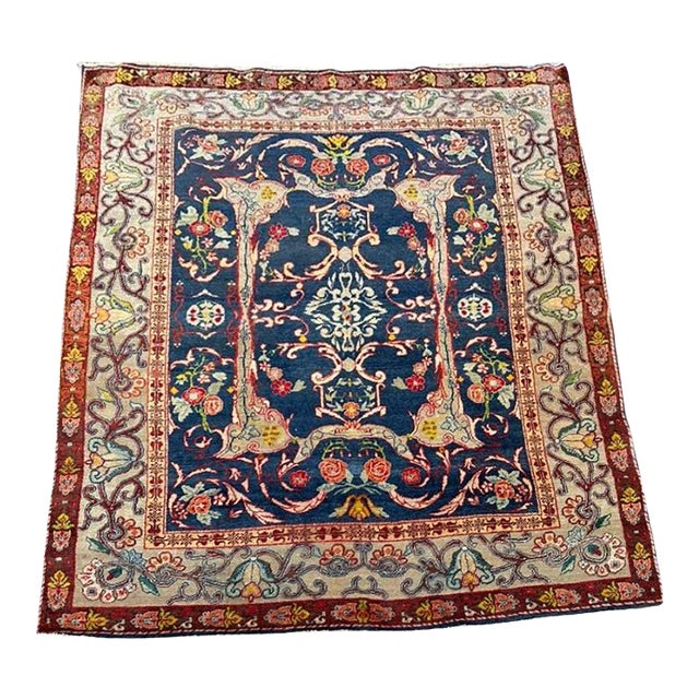 Antique Turkish Rug | Hereke Design | 5'x6' For Sale