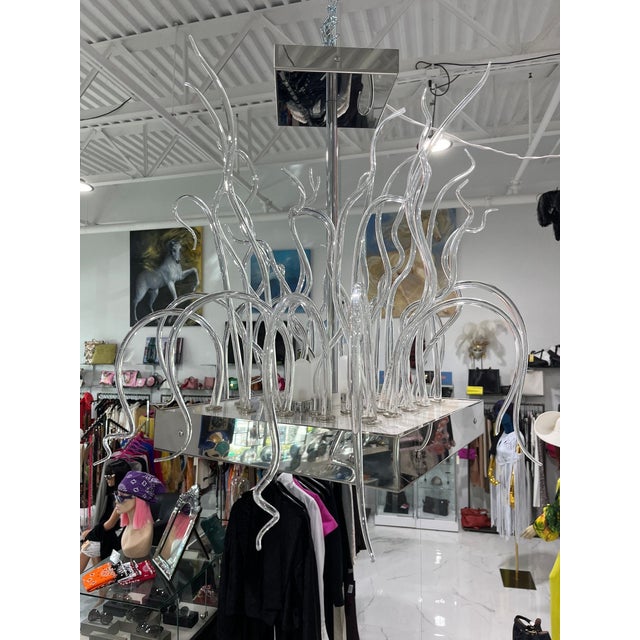 Livia Suspension Chandelier Light by Andromeda of Murano, Italy For Sale - Image 10 of 10