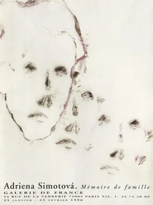 1996 Adriena Simotova Galerie De France Exhibition Poster
