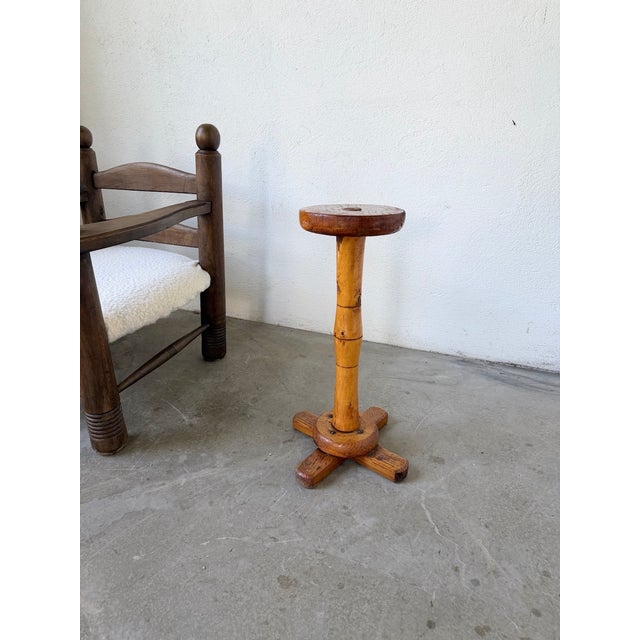 Oak Side Table, 1950 For Sale - Image 4 of 17