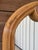 Tan Vintage Coastal Boho Refinished Pencil Reed Rattan Sculptural Arch Wall Mirror For Sale - Image 8 of 12
