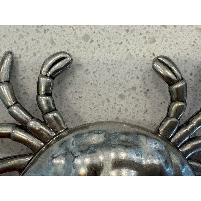 Silver Crab Salt and Pepper Shakers - Set of 2 For Sale - Image 9 of 12