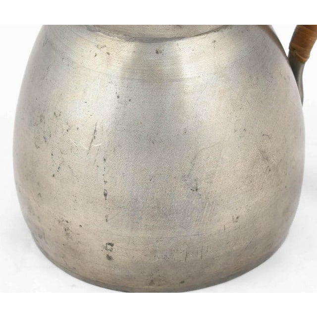 Jugendstil Pewter Pitcher with Wood Handle, Germany, Early 1900s For Sale - Image 3 of 5
