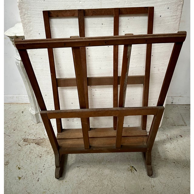 Oak School Map Holder, 20th Century For Sale - Image 3 of 11