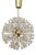 Snowball Hanging Lamp in Brass and Glass from Rupert Nikoll, 1950s For Sale