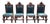Antique Italian Renaissance Revival Hand Carved Dining Chairs Set of 4 For Sale