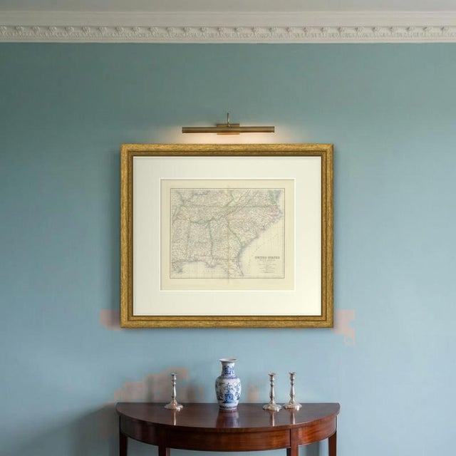 Antique Map of the South Eastern United States with Cape Hatteras, 1860 For Sale - Image 6 of 8