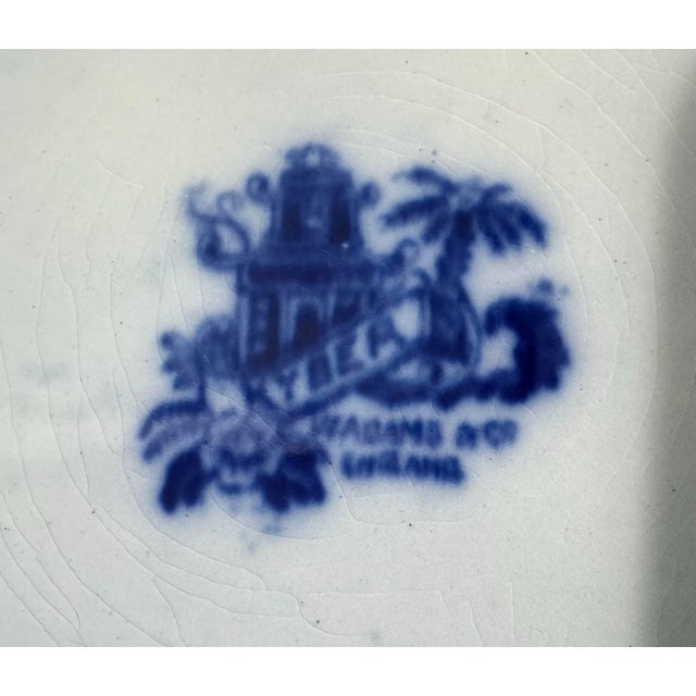 Antique Kyber Flow Blue England Porcelain 10" Dinner Plate In good original condition showing some typical age-appropriate...