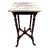Mid-20th Century English Regency Revival Mahogany Marble Top Plant Stand For Sale