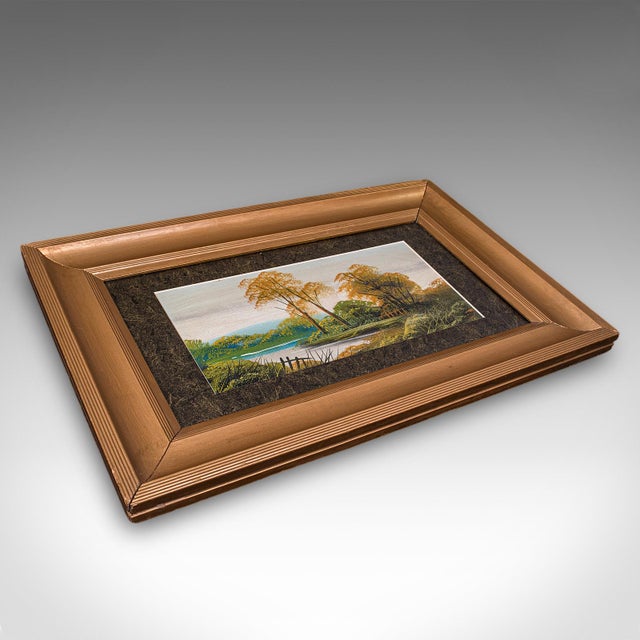 Vintage Framed Landscape Painting, Scottish, Oil on Board, Art, Picture, River For Sale - Image 10 of 11