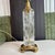 1960s Mid-20th Century Signed Dresden German Cut Crystal & Brass Hollywood Regency Table Lamp For Sale - Image 5 of 12