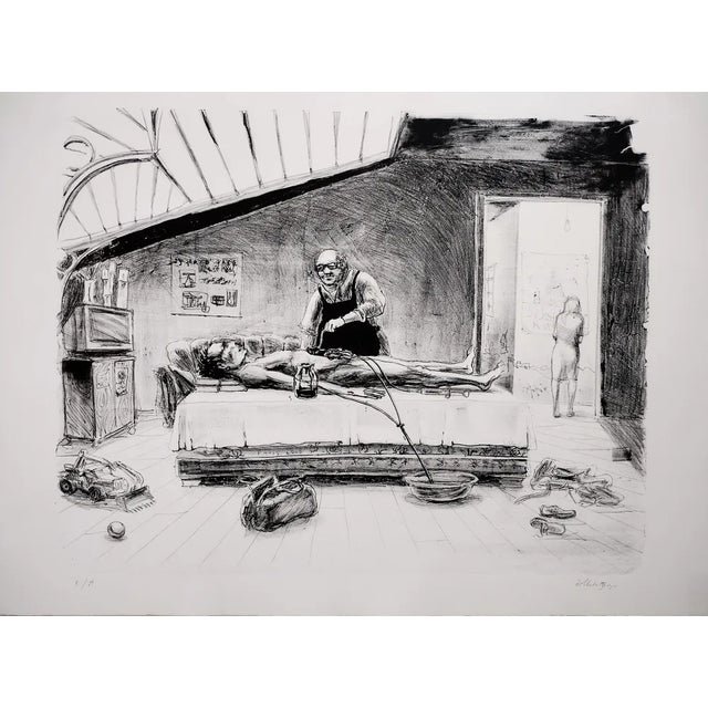 Giorgi Maskharashvili, Death of My Friend, 2007, Ink on Paper For Sale