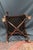 Early 20th Century Early 20th Century Leather Seat Hand Carved Corner Chair For Sale - Image 5 of 9