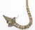 Asian metal opium pipe with filigree art work in floral designs. Silvered metal alloy, patinated could be cleaned to be...