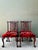 Brown Vintage Hand Carved Chippendale Dining Chairs in 80s Yves St Laurent Printed Velvet - Set of 4 For Sale - Image 8 of 12