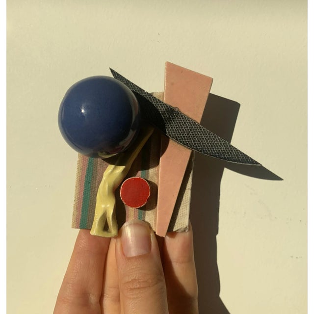 Blue Peter Shire Micro Sculpture in Mixed Media, Early Aughts For Sale - Image 8 of 13