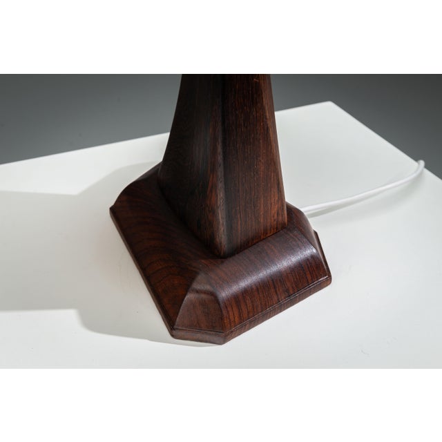 Large Mid-Century Rosewood Table Lamp, 1960s For Sale - Image 9 of 15