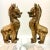 Bronze Gilt Bronze Foo Dogs - a Pair For Sale - Image 8 of 12