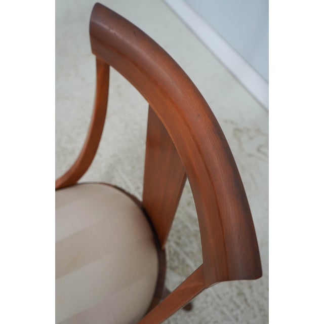Set of 4 Ethan Allen Medallion Cherry Dining Chairs For Sale - Image 14 of 18