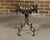 19th Century French Iron and Brass Guéridon Table with Quatrefoil Inspired Marble Top For Sale In Atlanta - Image 6 of 12